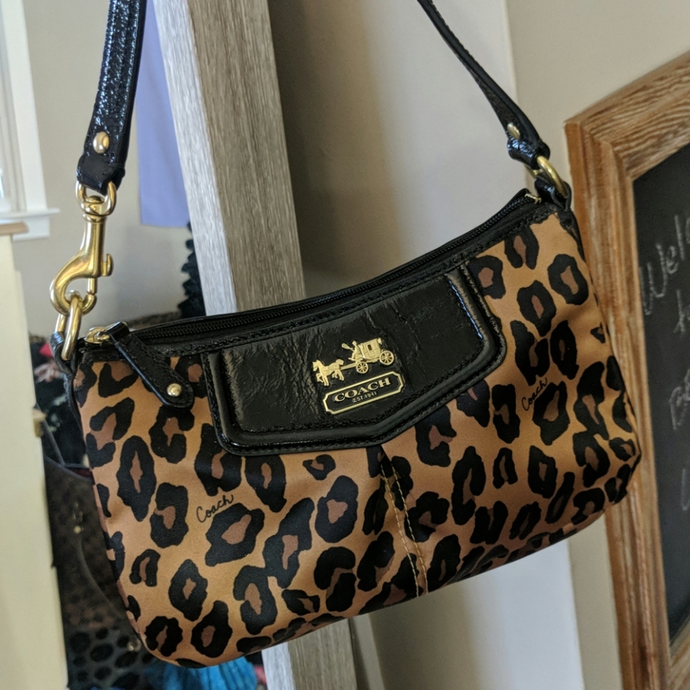 Leopard Coach Purse